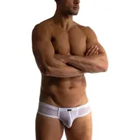 Manstore Slip M101 Cheeky Brief in white | Gr.: L