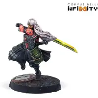 Corvus Belli Infinity JSA hero, Shinobu Kitsune (Monofilament CCW)