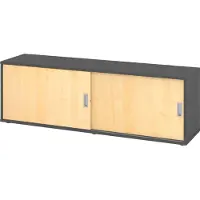 Hammerbacher Sideboard 1,5OH, Graphit/Ahorn