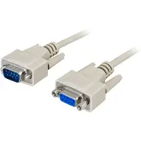 Deltaco SWEDEL TACO DEL-37 Serial Cable - DB-9 - DB-9 - Männlich/Weiblich - 2 m - Weiss