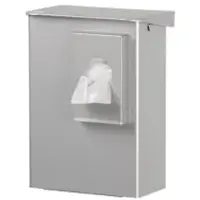 Ingo-man AB 6 HB 2 Hygieneabfallbox, 6 Liter 1415091 , Aluminium, eloxiert, A