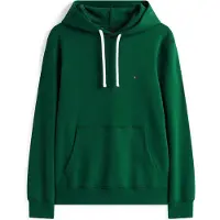 Tommy Hilfiger Hoodie "ESS SEASONAL FLEECE HOODY mit Kapuze und Kängurutasche", unifarben, casual, regular fit, Baumwollmix, Kapuze
