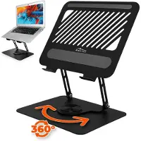 Media tech Verstellbarer drehbarer ergonomischer Laptopständer 10–17” LAPTOP STAND ROTO MT2662