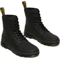 Dr. Martens Combs Lederstiefel in Schwarz – Größe 11 (UK) – 46 (EU) – 12 (US) / Schwarz