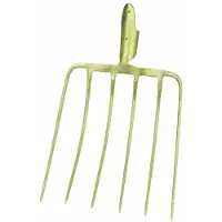 Ideal -Maisgabel, 6 Zinken, Außenzinken aufgebogen, ohne Stiel