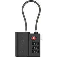 FIXED Tag Lock mit Apple Find My Unterstützung - TSA Reiseschloss für den Koffer - Schwarz