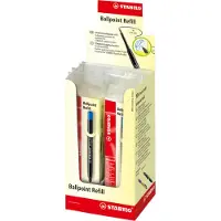 Stabilo Kugelschreiber - Grossraummine - Ballpoint Refill - 10er Pack - blau