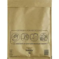 Mail lite Versandtasche Mail Lite G/4 Gold Ohne Fenster 250 mm x 340 mm Abziehstreifen