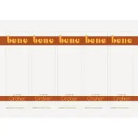 Bene 50 Einsteck-Rückenschilder weiss für 8,0 cm Rückenbreite
