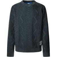 Pepe Jeans für Herren. PM7000001 Perry marineblauer Pullover (XXL), Lässig, Baumwolle