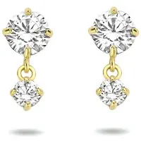 Marie-Celeste -Celeste Overhangers Zirkonia - Gold