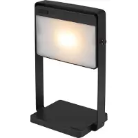 Nordlux Design-Tischleuchte Saulio Schwarz wiederaufladbar