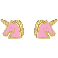 Elli Ohrringe Kinder Einhorn Magic Emaille 925 Sterling Silber Elli Gold