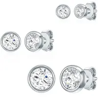 Rafaela Donata Schmuckset Sterling Silber verziert mit Kristallen von Swarovski in silber | Gr.: onesize