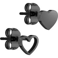 Liebeskind berlin Damen-Ohrstecker Edelstahl LIEBESKIND Berlin Schwarz