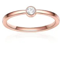 Eastside Ring Damen Edelstahl roségold, 54 628757-0001-00540