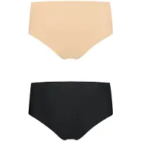 Bye Bra Invisible High Brief Nude + Black