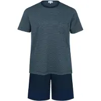 Mey Shorty "Bennison" 2 tlg. Legere Passform, Oberteil geringelt, Komfortbund