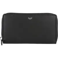 Golden Head Polo Zip Around Wallet Black