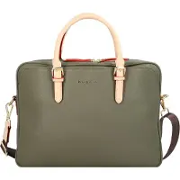 Bugatti Aktentasche "Damen ELLA", Damen, Gr. B/H/T: 37cm x 27cm x 6cm onesize, grün, Kunstfaser, unifarben, Taschen Aktentasche
