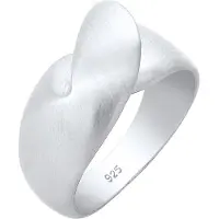 Elli Ring Bandring Wellen Organic Geo Matt Knoten 925 Silber Elli Silber