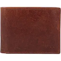 MIKA 42222 Geldbörse Querformat RFID Leder braun