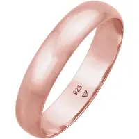 Elli Ring Basic Bandring Casual Look 925 Sterling Silber Elli Rosegold