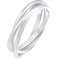 Elli Ring Wickelring Trio Trini Basic 925 Silber Elli Silber