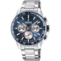 Festina Timeless Chronograph Herrenuhr Silber Edelstahl F20560/2