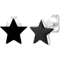 Elli Ohrringe Stern Astro Trend Filigran 925 Silber Elli Schwarz