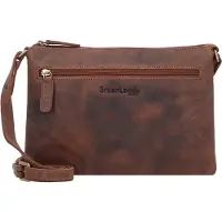 Greenland Nature Leder Umhängetasche Monte Crossbody Bag Brown braun