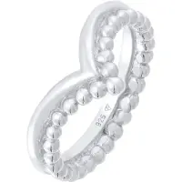 Elli Ring Kugel Design V-Form Stacking 925 Silber Elli Silber