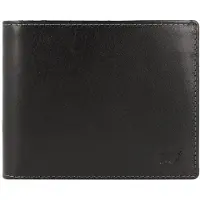 Braun Büffel Portemonnaie AREZZO RFID Geldbörse 12 Kartenfächer schwarz Herren - Leder