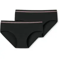 Schiesser Panties Teens Girls Long Life Cotton in Schwarz | Gr.: 176