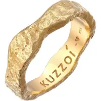 KUZZOI Ring 925 Sterling Silber in Gold | Gr.: 64