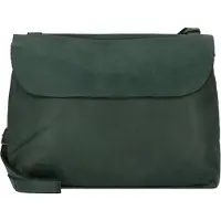 Harold's Leder Umhängetasche Schultertasche Submarine Shoulderbag Flap Green dunkelgrün