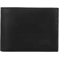 Buckle up BUCKLE & SEAM Leder Geldbörse Bill Blu Wallet Black schwarz