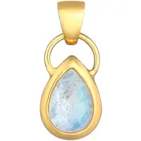 Elli Anhänger Mondstein Klassisch Blogger 925 Silber Elli Gold