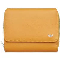 Golden Head Leder Geldbörse Madrid RFID Protect Zipped Billfold Coin Wallet Gamboge senfgelb