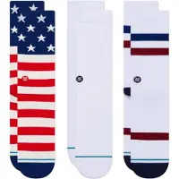 Stance Unisex Socken 3er Pack - The Americana, Logo,Crew Socken
