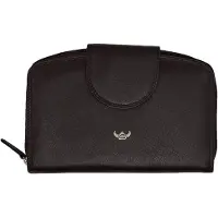 Golden Head Leder Geldbörse Polo RFID Protect Zipped Ladies Purse Wallet Black schwarz