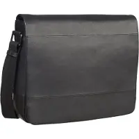 Leonhard heyden Leder Schultertasche Laptoptasche mit Laptopfach Hamburg Shoulder Bag Black schwarz