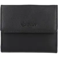 Esquire Leder Geldbörse Peru Lady Wallet Black schwarz