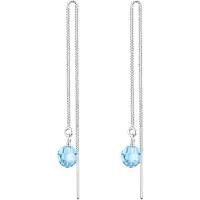 Elli Ohrringe Kette Kugel Kristalle Eleganz Silber Elli Hellblau