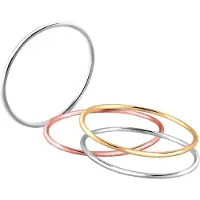 Elli Ring Ringset "Stacking-Rings" Tricolor Silber Vergoldet Elli Gold