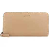 Esquire Leder Geldbörse Peru Zip Around Wallet Taupe beige