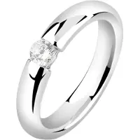 Nenalina Ring Solitär Zirkonia Kristall Verlobung 925 Silber Nenalina Silber