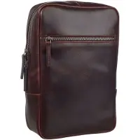 Leonhard heyden Leder Umhängetasche Sling Bag Roma Crossbag Brown braun