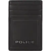Police PT16-08536 Kreditkartenetui Leder 7 cm mit Geldscheinklammer Police Black