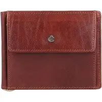 Esquire Leder Geldklammer Toscana Money Clip Coffee dunkelbraun